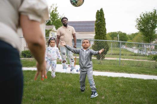 playing outside