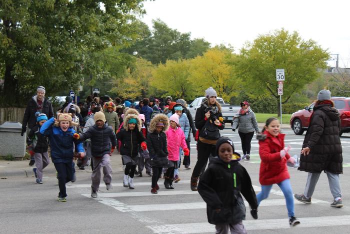Children walking Children walking