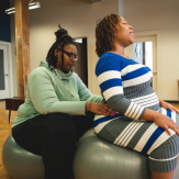 Deja and her doula, Sierra